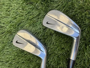 Rare Nike Forged Blades 1 And 2 Irons Stiff Flex Steel Shaft Free Shipping - Picture 1 of 5