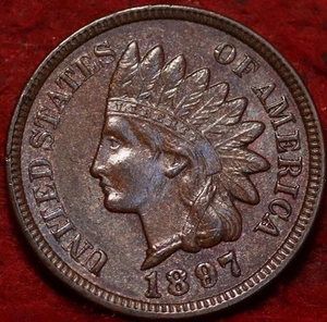 1897 Philadelphia Mint Indian Head Cent - Picture 1 of 2