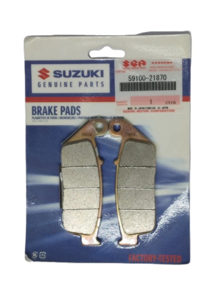 2003-2012 Suzuki Burgman 650 Left Front Brake Pad Set 59100-21870 NEW OEM - Image 1 of 1