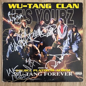 Wu-Tang Clan (5 Autos) Signed It's Yourz Vinyl Record RZA Method Man RAD - Picture 1 of 1