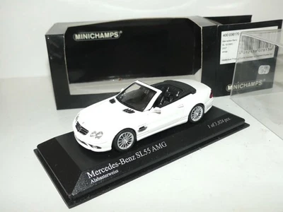 MERCEDES SL 55 AMG 2007 Blanc MINICHAMPS 1:43 - Photo 1/2