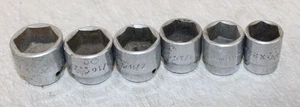 Mac Tools 6 Pc 3/8” Drive 6 Pt Shallow Socket Set 1''-15/16-7/8-13/16-3/4-11/16 - Picture 1 of 6