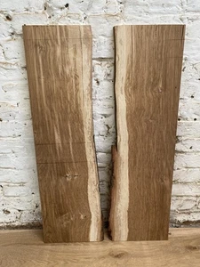 Waney Edge Live Edge Brown Oak Boards Planks Slabs River Table - Picture 1 of 10