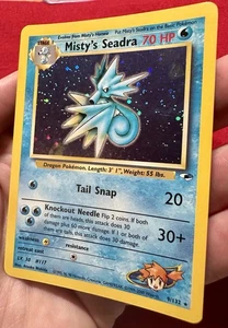 Pokemon TCG Misty's Seadra 9/132 Gym Heroes Holo Rare Unlimited - Bild 1 von 4