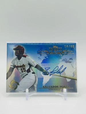 2013 Topps Tribute WBC - Salvador Perez Team Venezuela Autograph 18/50 - Image 1 of 2