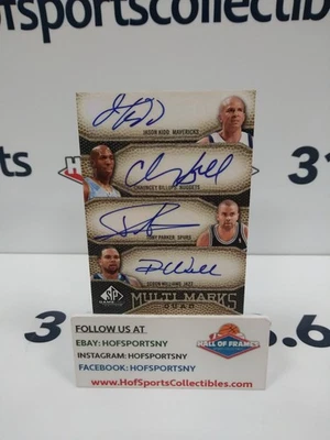 UD SP 2009/10 JUEGO USADO TONY PARKER JASON KIDD C BILLUPS D WILLIAMS AUTOMÁTICO/50 Foto 1 de 3