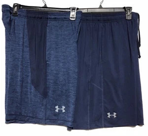 Set Of Men’s Under Armour Loose Lightweight Blue Training Shorts Sz Large - Imagen 1 de 4