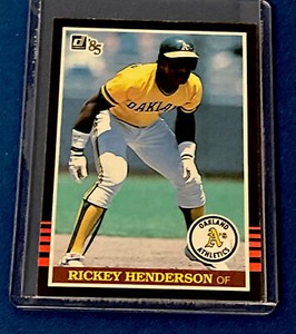 1985 Donruss Rickey Henderson #176 Oakland Athletics MLB HOF EX-NM