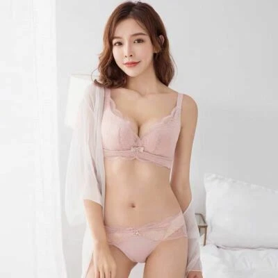 Rosa Sexy-lingerie Conjunto de Sujetador Push Up Sujetador Reunir Calzoncillos Ropa Interior Verde Rojo Negro Foto 1 de 4