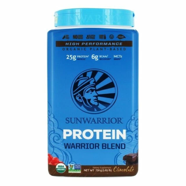 Sunwarrior Warrior Blend Vegan Protein Powder, 26.4oz - Chocolate
