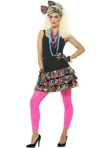 80s Party Girl Kit Instant Kit Hen Night Sexy Fancy Dress Costume Accessory - Picture 1 of 6