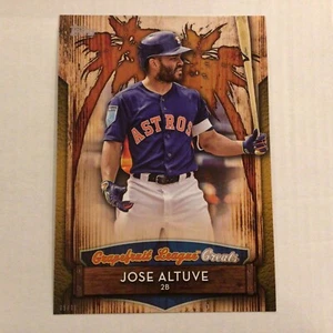 GLG-24 Jose Altuve Astros 5x7 Gold 5/10 made 2019 Topps Grapefruit League Greats - Picture 1 of 2
