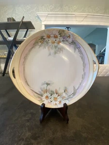 Rosenthal Selb Bavaria Donatello Floral Cake Plate 10 1/8” - Picture 1 of 7