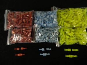 150 PK 10-22 GAUGE NYLON FULLY INSULATED QUICK DISCONNECT .250 FEMALE MALE - Picture 1 of 4