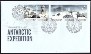 2013 Australasian Antarctic Territory Expedition III conjunto de 5 cubiertas primer día - Imagen 1 de 1