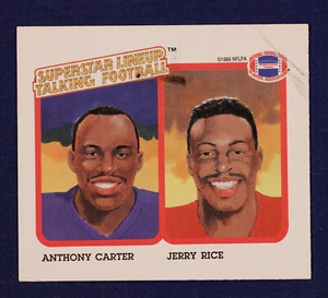 1989 Parker Brothers Talking Football #23 Anthony Carter Jerry Rice EX MK/ST - Picture 1 of 3