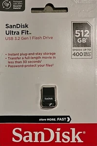 SanDisk Ultra Fit USB 3.2 512GB SDCZ430-512G-G46. N.O.S. - Afbeelding 1 van 2