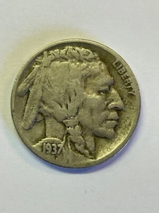 1937-D Buffalo Nickel - Picture 1 of 4