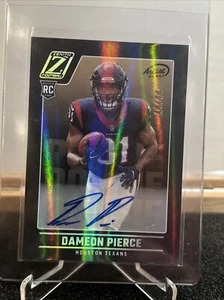 2022 Zenith Dameon Pierce Rookie Auto Silver Artist Proof /20 #112 Texans - Picture 1 of 3