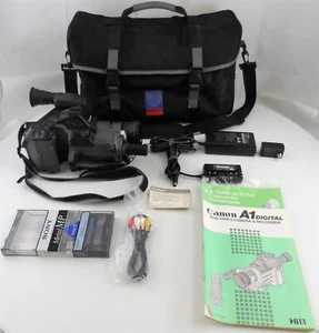 Canon A1 Digital A Hi8 Camcorder with Bag and Accessories for Parts or Repair - Picture 1 of 12