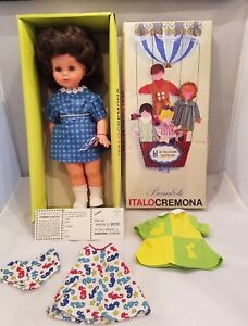 Vtg Bambole Italo Cremona Doll Made in Italy w/Original Box & Tag & Extra - MINT