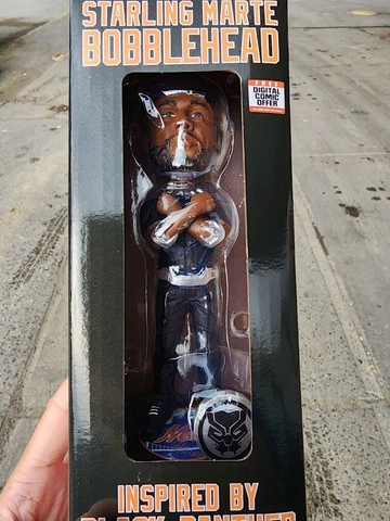 2023 SGA NY Mets Starling Marte Marvel Black Panther Bobblehead ships 6/27/23 Cover