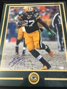 ๐ฅ EDDIE LACY ๐ฅ AUTOGRAPHED 16X20 Photo Green Bay Packers Framed ๐ฅ - Picture 1 of 13