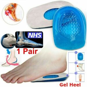 1 X Pair Gel Heel Support Shoe Pads Gel Orthotic Plantar Fasciitis Care Insoles.