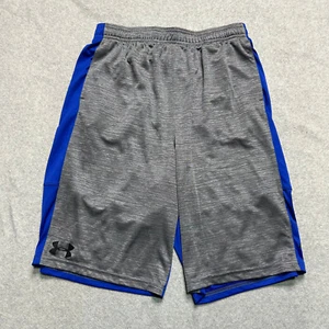 Under Armour Athletic Shorts Youth XL Gray Colorblock 11" Basketball Gym Fitness - Picture 1 of 10