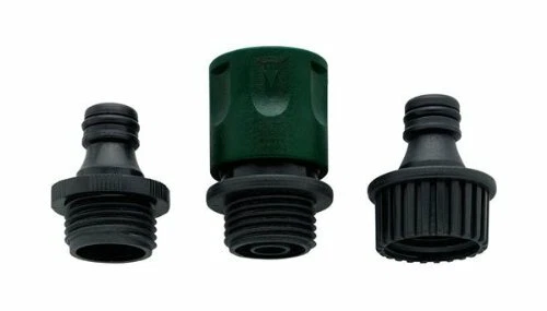 Orbit Plastic Garden Hose Faucet Quick Connect Set - Fast Release Hoses - 58108N
