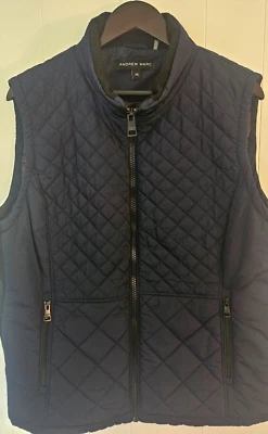 Andrew Marc Chaqueta Completa Cremallera Chaleco Puffer Azul Marino Para Hombres XXL Foto 1 de 4