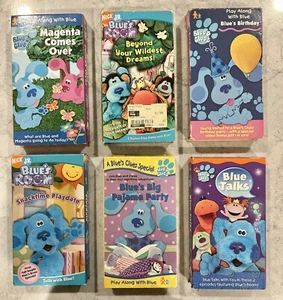 Blue's Clues VHS Lot of 6 tapes Nick Jr. - Picture 1 of 5