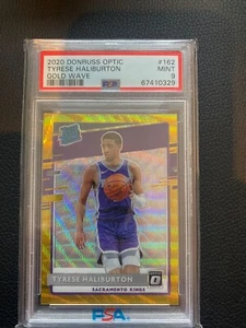 Tyrese Haliburton Donruss Optic Rated Rookie 2020/21 PSA 9 RC Gold Wave #162 - Bild 1 von 2
