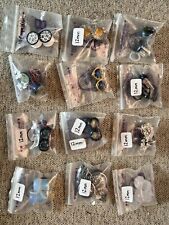 Lot of 12 Pairs Mixed Stone Ear Gauges