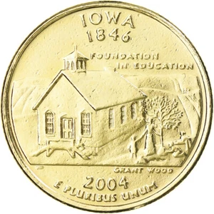 [#369471] Coin, United States, Quarter, 2004, U.S. Mint, Philadelphia, golden, M - Picture 1 of 2