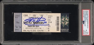 Felix Hernandez Autographed Perfect Game Ticket PSA 8 - Auto 9 - Future HOF! - Picture 1 of 3