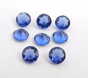 Lab Created Tanzanite Round Cut Lot Loose Gemstone 12 MM For Jewelry Stone P-691 - Picture 1 of 1