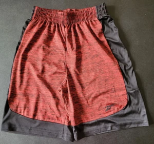 Reebok Red/Black Logo Athletic Basketball Shorts Boys/Youth 10 - Picture 1 of 3