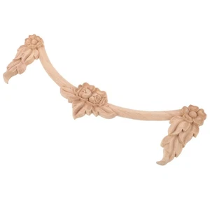  Toppa intaglio legno europeo applicazioni intagliate onlay mobili vintage - Foto 1 di 12