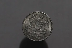 🧭 🇲🇨 MONACO 5 FRANCS 1945 B88 #Z3217 - Picture 1 of 2