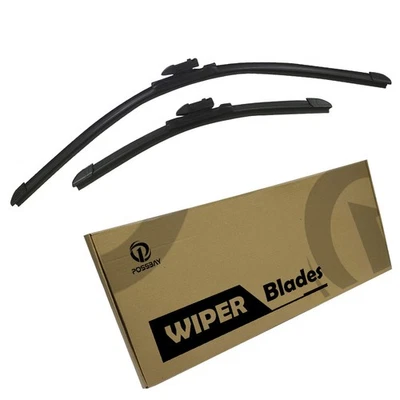 Pair Silicone Front Windshield Wiper Blades Fit Toyota C-HR 2016-2020 - Image 1 of 4