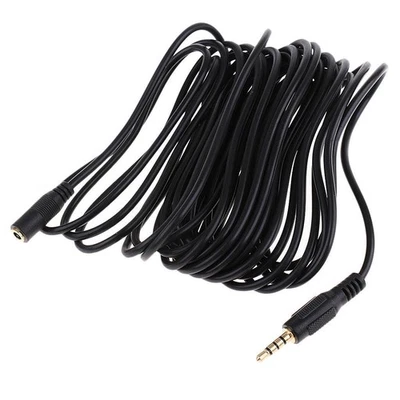 6m Long Microphone Headphone 3.5mm Male To Female Audio - Image 1 of 4