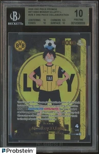 2025 ONE PIECE PROMO BVB BORUSSIA DORTMUND ST13-003 MONKEY D. LUFFY BGS 10 - Picture 1 of 2