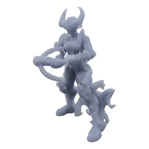 32mm Scale Female Demon Hunter Paintable Miniature: 3D printed in Grey resin - Picture 1 of 3