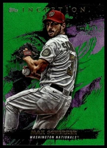 2021 Topps Inception #95 Max Scherzer verde - Foto 1 di 2