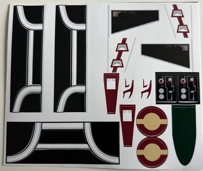 MARKENLOS Lego Star Wars Custom Sticker sheet 8088 ARC-170 Starfighter Ersatz