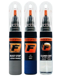 for TOYOTA 8W7 DARK BLUE TOUCH UP PAINT Pen Kit Scratch Repair Set - Picture 1 of 10