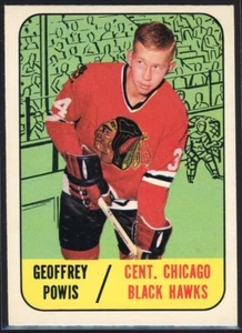 1967-68 Topps #110 Geoffrey Powis RC Rookie Chicago Black Hawks GH01 - Picture 1 of 2