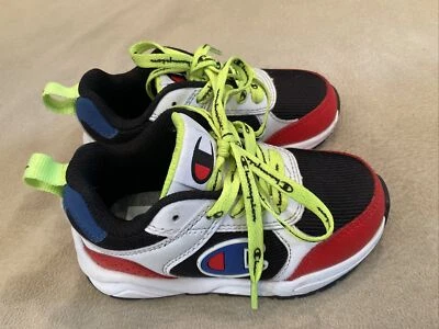Champion Bebé Niño Zapatillas 7 Rojo Blanco Azul Look Retro Foto 1 de 4