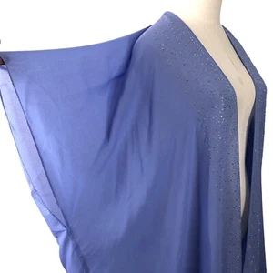 Jessica Mcclintock Sheer Open Cardigan Dressy Cover Up Womens 1X Purple Studded - Picture 1 of 8